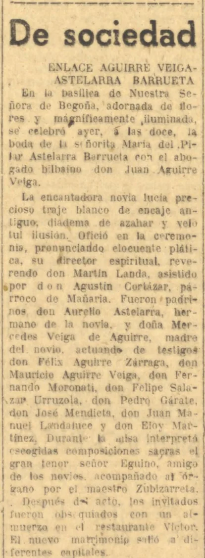 Noticia de boda · recorte