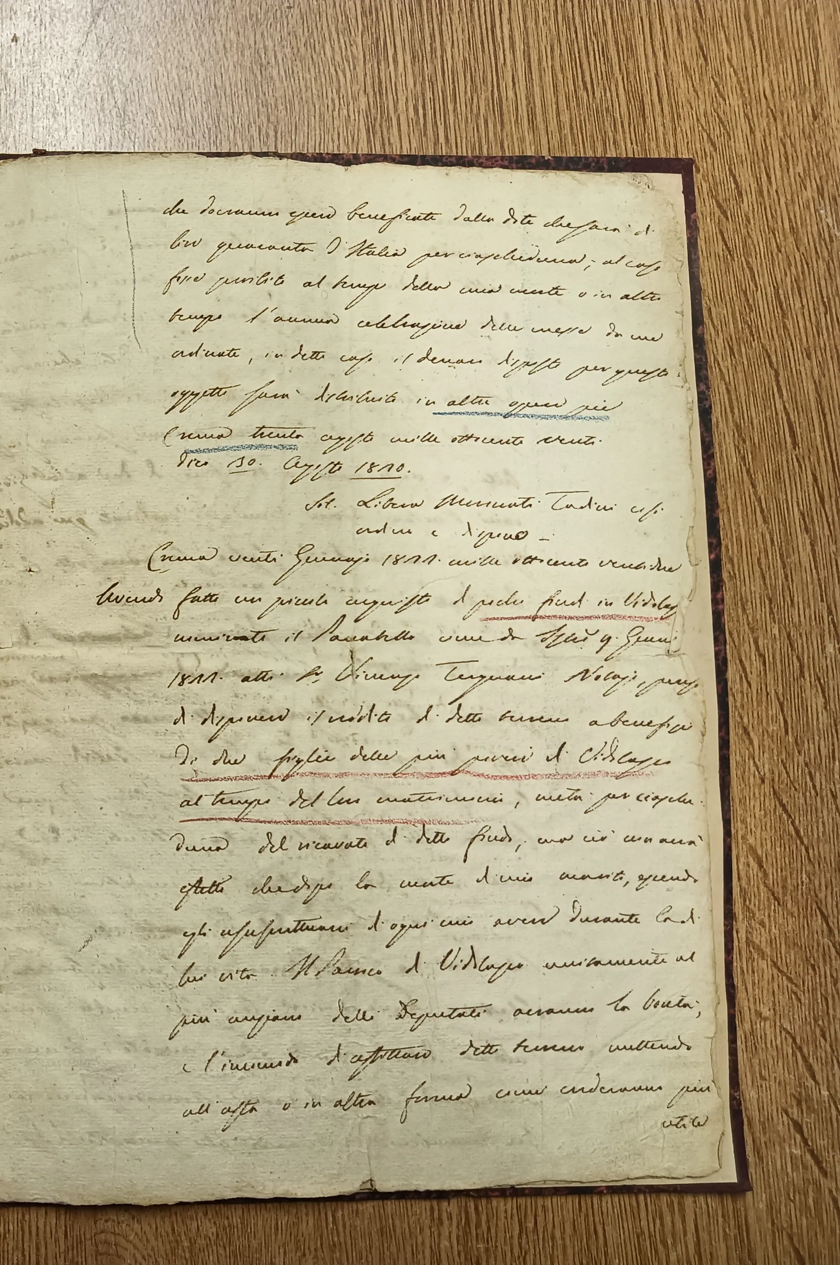 Página 5 · Firma de 1820 y añadido de enero de 1822